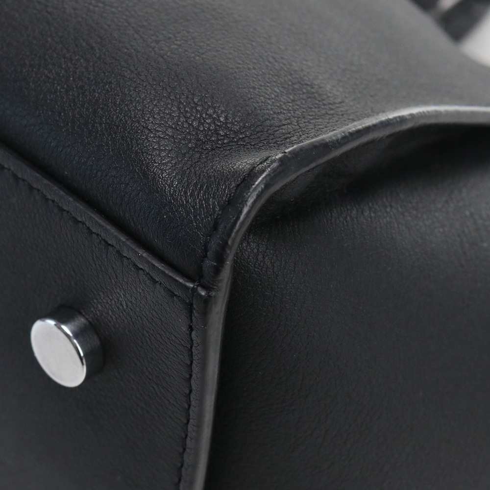 Saint Laurent Downtown Cabas Handbag Leather Black - Picture 9 of 11